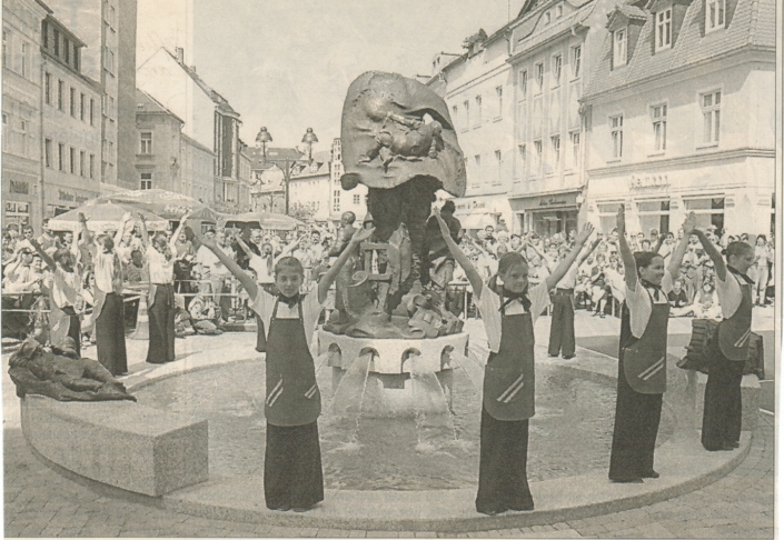 Tradition der Bäckerei Körner - Einweihung Stiefelbrunnen